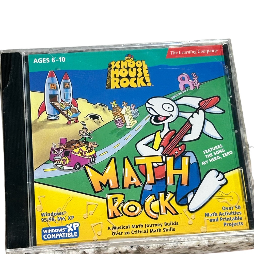 The Learning Company SchoolHouse Rock! Math Rock CD Software